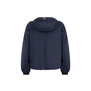 Blue Polyamide Full-Length Jacket