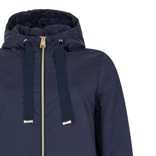 Blue Polyamide Full-Length Jacket