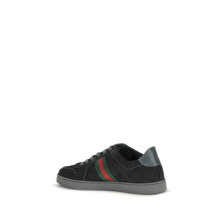 Black Fabric Athletic Sneakers