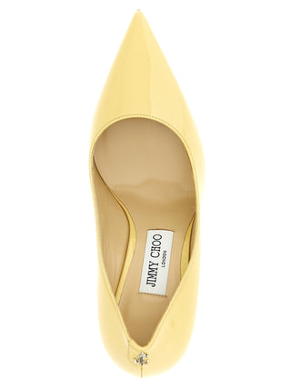 Bicolor Leather High Heel Pumps