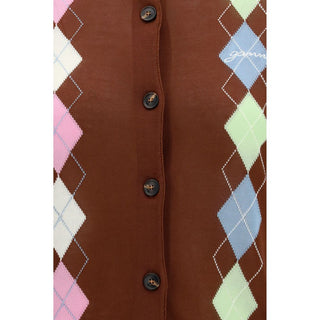 Brown Cotton Cardigan