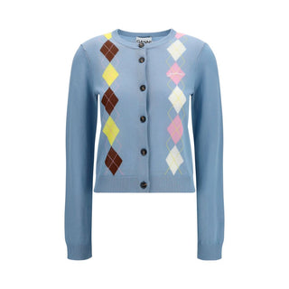 Blue Cotton Cardigan