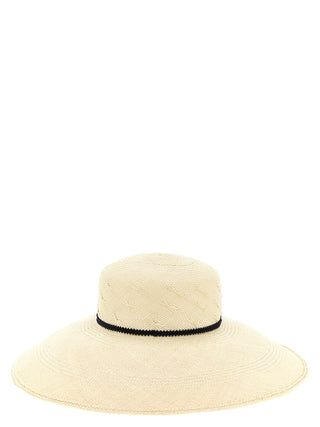 Sombrero de tela beige para el sol