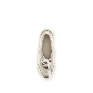 Silver Calf Leather Bos Taurus Sneakers