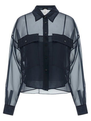 Blue Cotton Blouse