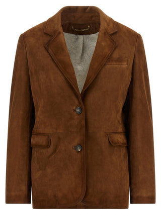 Brown Lamb Leather Leather Jacket