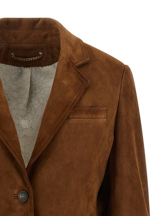 Brown Lamb Leather Leather Jacket