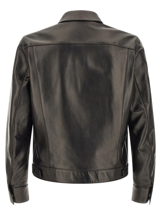 Black Lamb Leather Leather Jacket