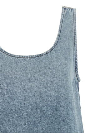 Blue Organic Cotton Short Dress