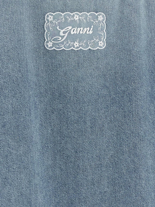 Blue Organic Cotton Short Dress