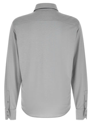 Gray Silk Blouse