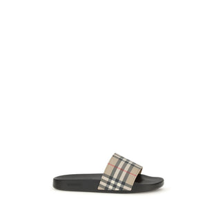 Black Rubber Slides