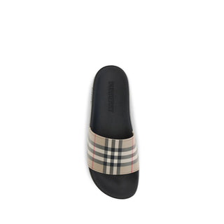 Black Rubber Slides