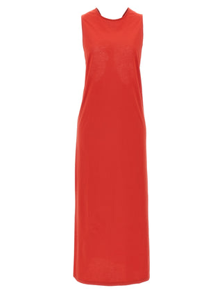 Vestido midi de algodón multicolor