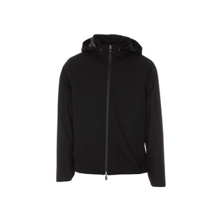 Black Polyester Shell Jacket