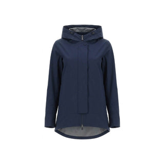Blue Polyester Shell Jacket