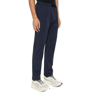 Blue Elastane Casual Pants
