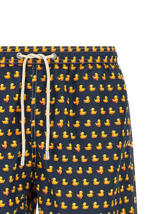 Multicolor Polyester Swim Shorts