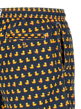 Multicolor Polyester Swim Shorts