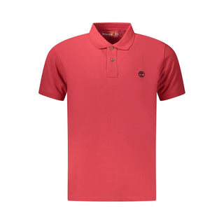 Polo rojo de algodón para hombre