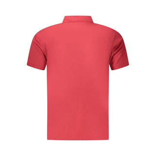 Polo rojo de algodón para hombre