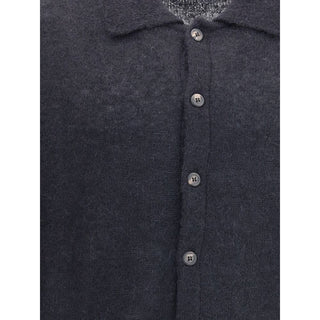 Black Alpaca Vicugna Pacos Cardigan