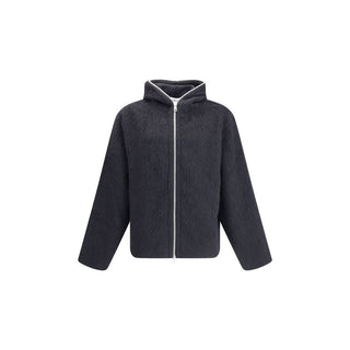Black Wool Oves Aries Full-Length Jacket