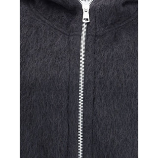 Black Wool Oves Aries Full-Length Jacket