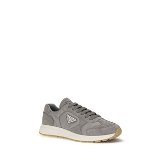 Gray Recycled Polyamide Athletic Sneakers
