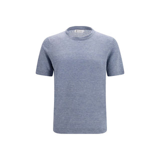Blue Linen T-Shirt