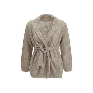 Beige Linen Cardigan