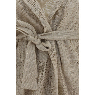 Beige Linen Cardigan