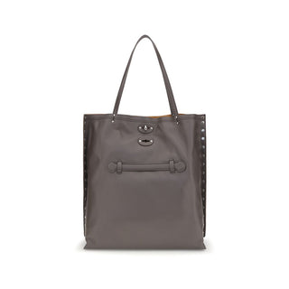 Gray Calf Leather Bos Taurus Shoulder Bag