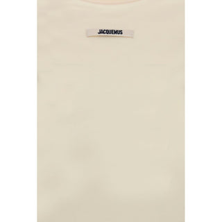 Beige Cotton Long Sleeve T-Shirt