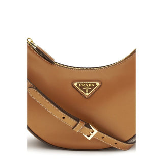 Beige Calf Leather Bos Taurus Shoulder Bag