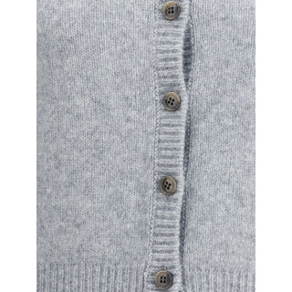 Gray Cashmere Cardigan