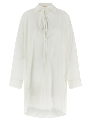 White Silk Blouse