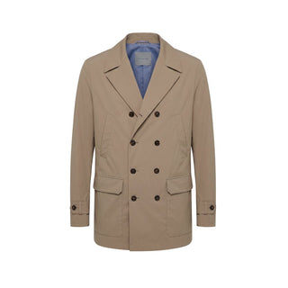 Brown Cotton Men's Jacket
