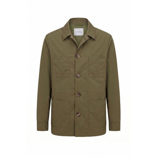 Green Nylon Men Jacket