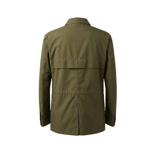 Green Nylon Men Jacket