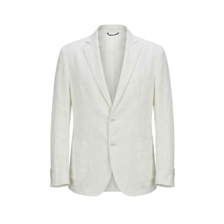 Chaqueta de lino blanca para hombre