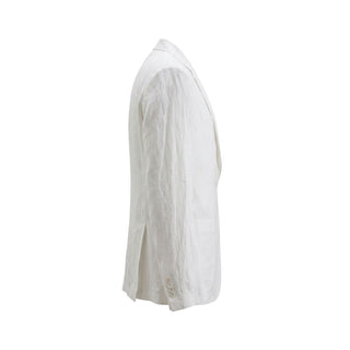 Chaqueta de lino blanca para hombre