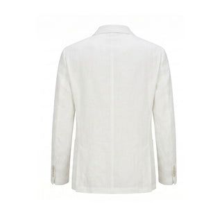 Chaqueta de lino blanca para hombre