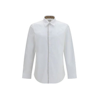 Camisa de vestir blanca de algodón