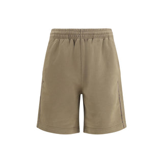 Brown Cotton Bermuda Shorts