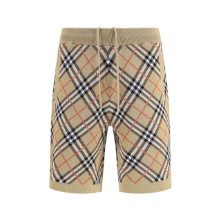 Beige Cotton Bermuda Shorts