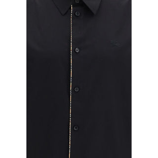 Black Cotton Dress Shirt