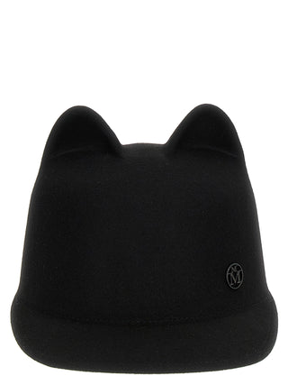 Black Rabbit Fur Cap (Baseball Hat)