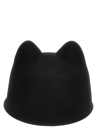 Black Rabbit Fur Cap (Baseball Hat)