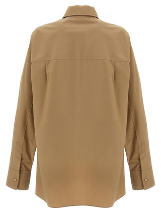 Blusa beige de algodón